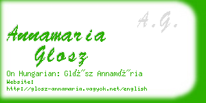 annamaria glosz business card